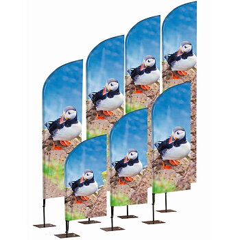Beachflagga Alu WIND, H242 CM