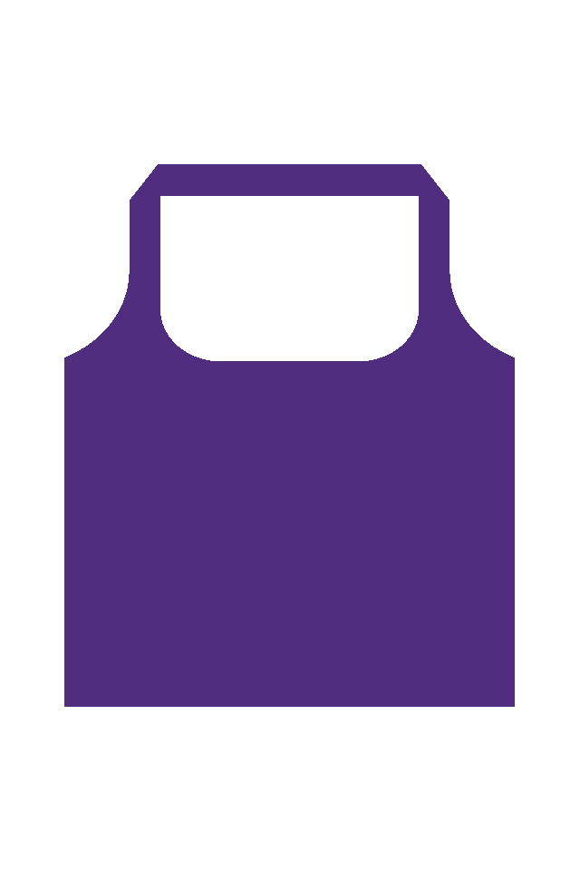 Tygkasse Hopvikbar Polyester med ficka 41 x 56 cm - 20