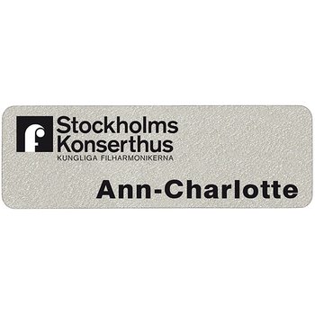 Namnskylt Plast 76 x 25 mm och 4 färger