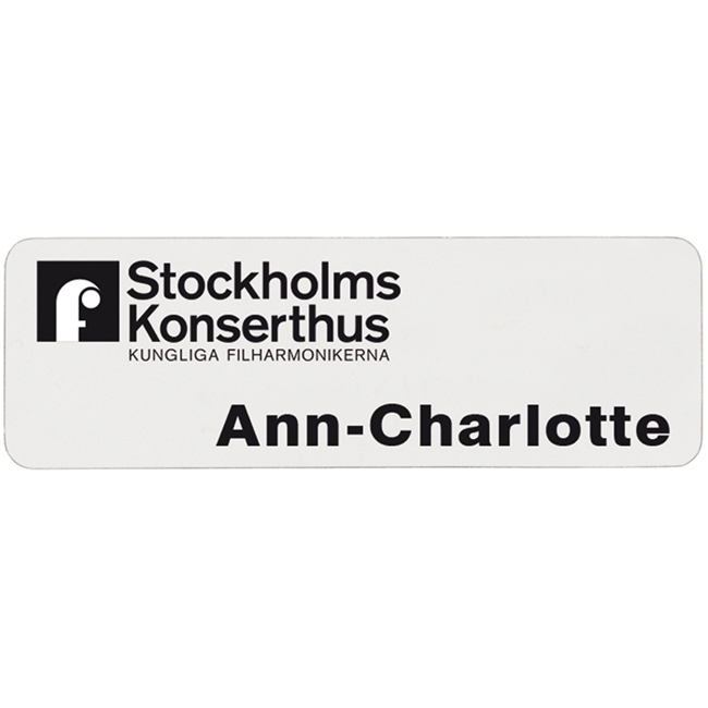 Namnskylt Plast 76 x 25 mm och 4 färger - 3