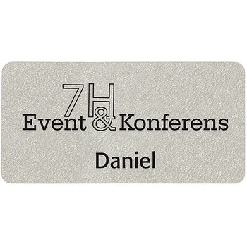Namnskylt Plast 76 x 38 mm och 4 färger