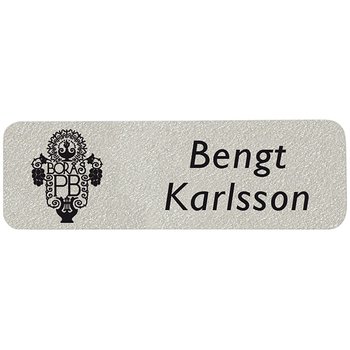 Namnskylt Plast 60 x 18 mm och 4 färger