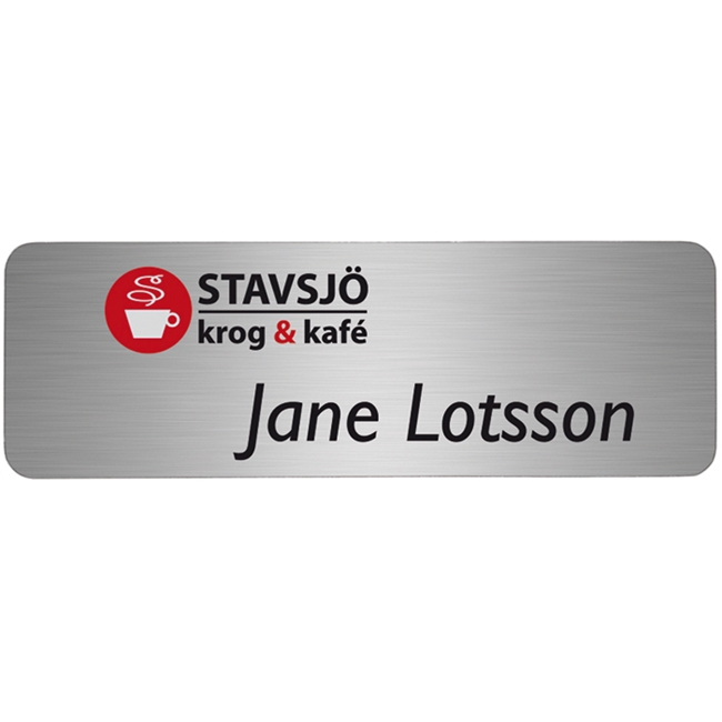 Namnskylt Metall 76 x 25 mm Finns 6 färger - 3