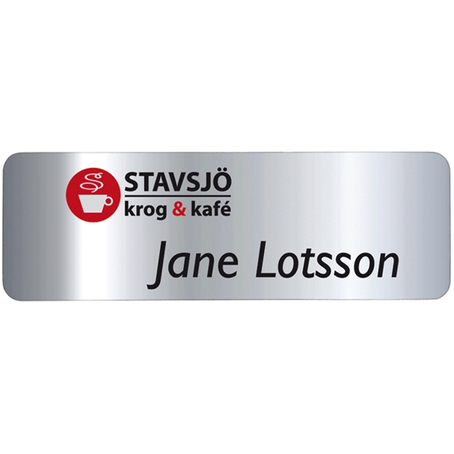 Namnskylt Metall 76 x 25 mm Finns 6 färger - 5