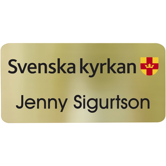 Namnskylt Metall 60 x 30 mm Finns 6 färger - 2