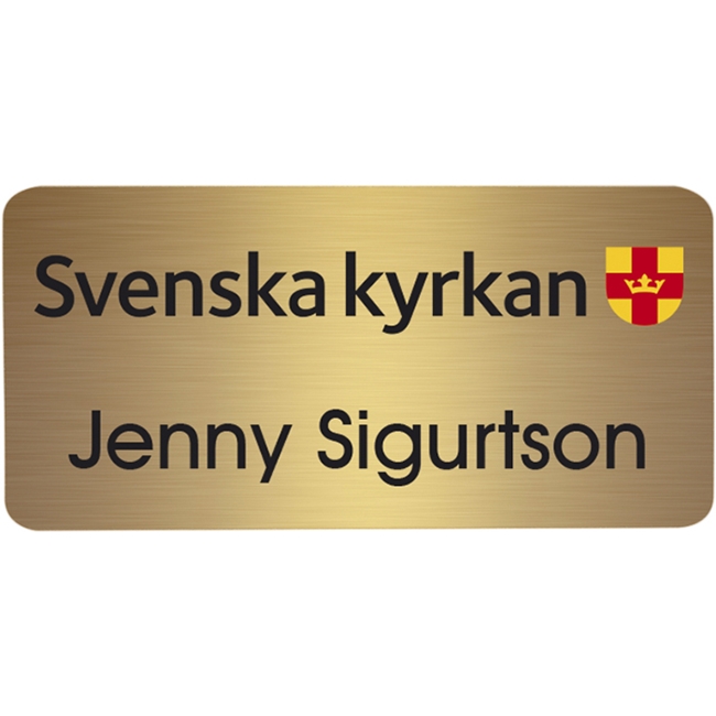 Namnskylt Metall 60 x 30 mm Finns 6 färger - 3