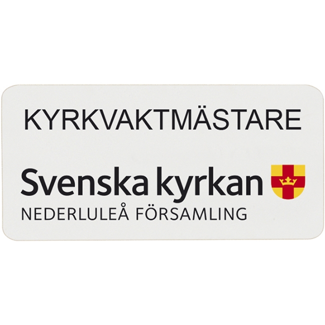 Namnskylt Plast 60 x 30 mm och 4 färger - 3