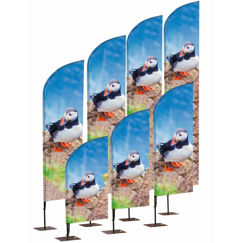 Beachflagga Alu WIND, H351 CM