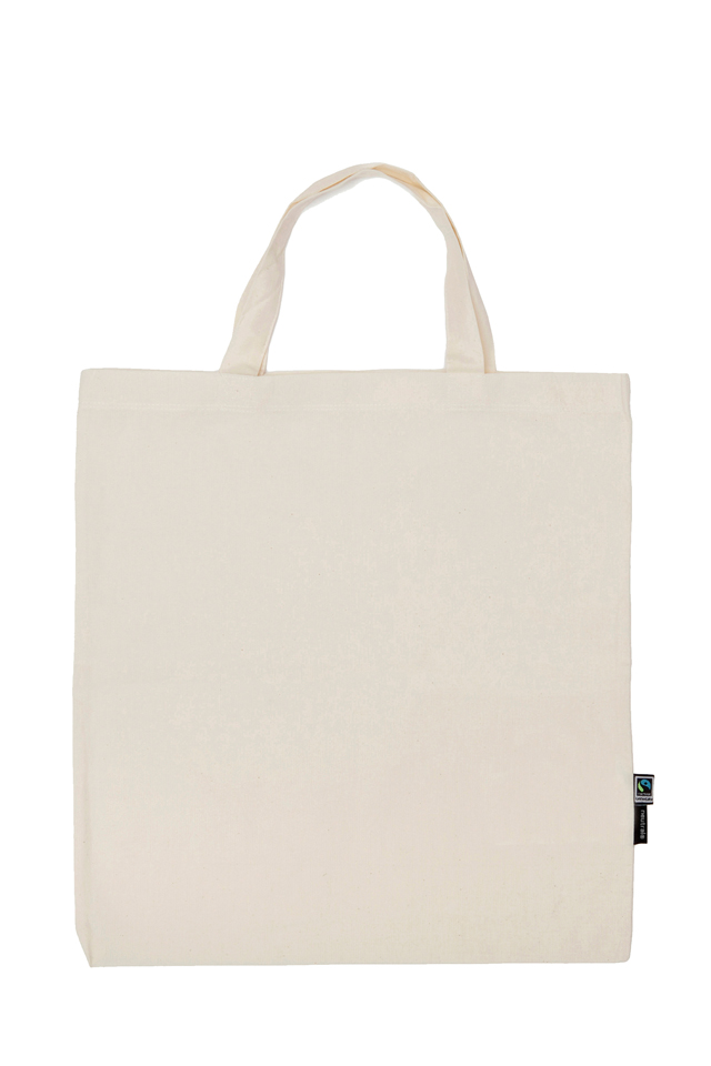 Miljövänlig Tygkasse Neutral Bomull 120 g/m² korta handtag - 3