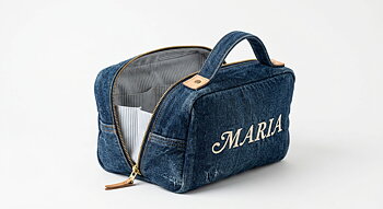 Klassisk Blå Denimnecessär – Återvunnen & Handsydd