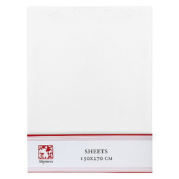 Flat sheet 150*270 cm White