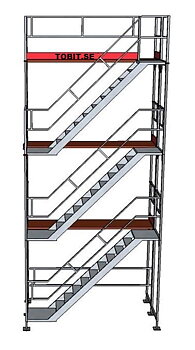 Trapptorn 3 våningar till ramställning