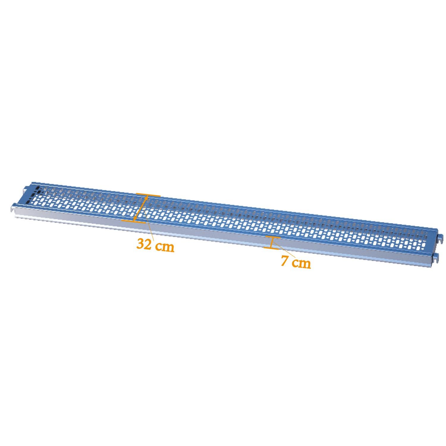 Stålplank 0,320 x 2,072m U-Support MOD.T