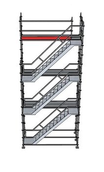 Trapptorn 3 våningar till modulställning