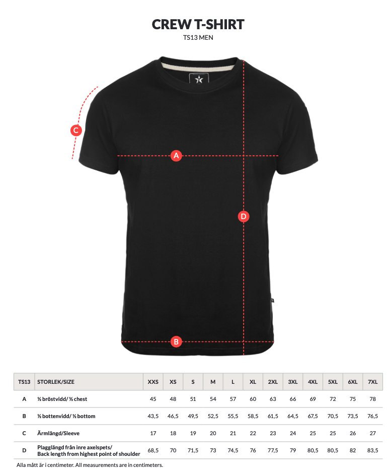 Crew T-shirt Herr - 2