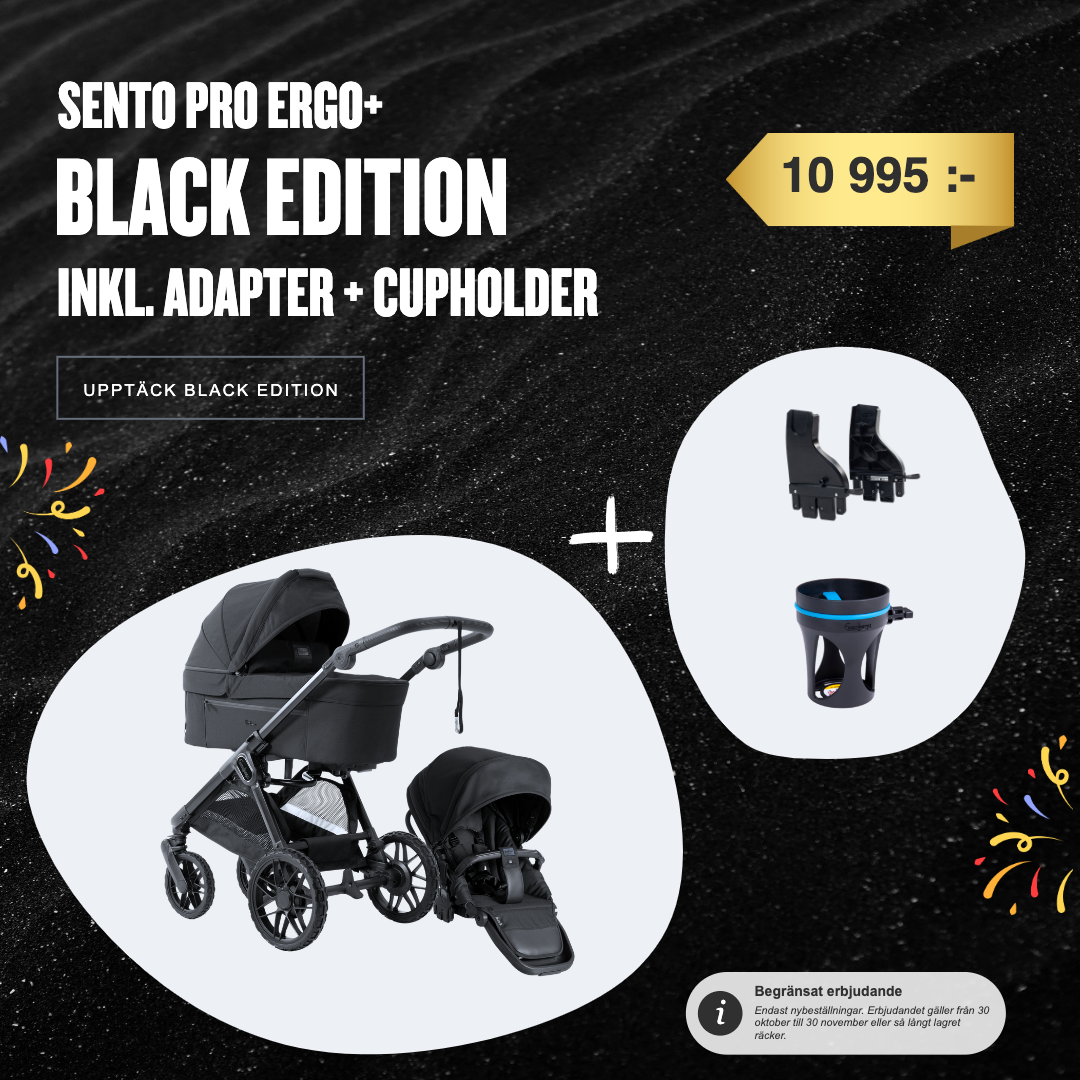 Emmaljunga SENTO PRO ERGO+ BLACK EDITION