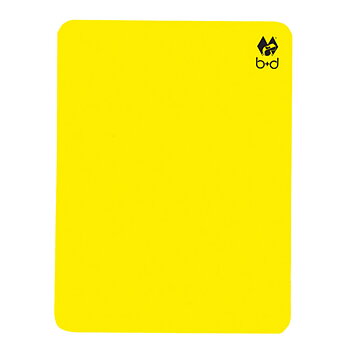 b+d Domarkort Gult