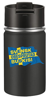 Termosmugg Obesprutad Buskis Svart