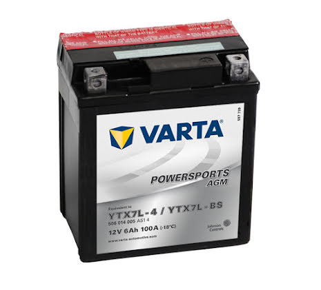 Varta Mc-batteri AGM YTX7L-BS 12v 6Ah