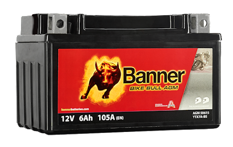 Banner Mc Batteri AGM YTX7A-BS 12V 6Ah