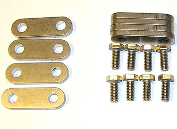 Rear axel stop strap holder kit