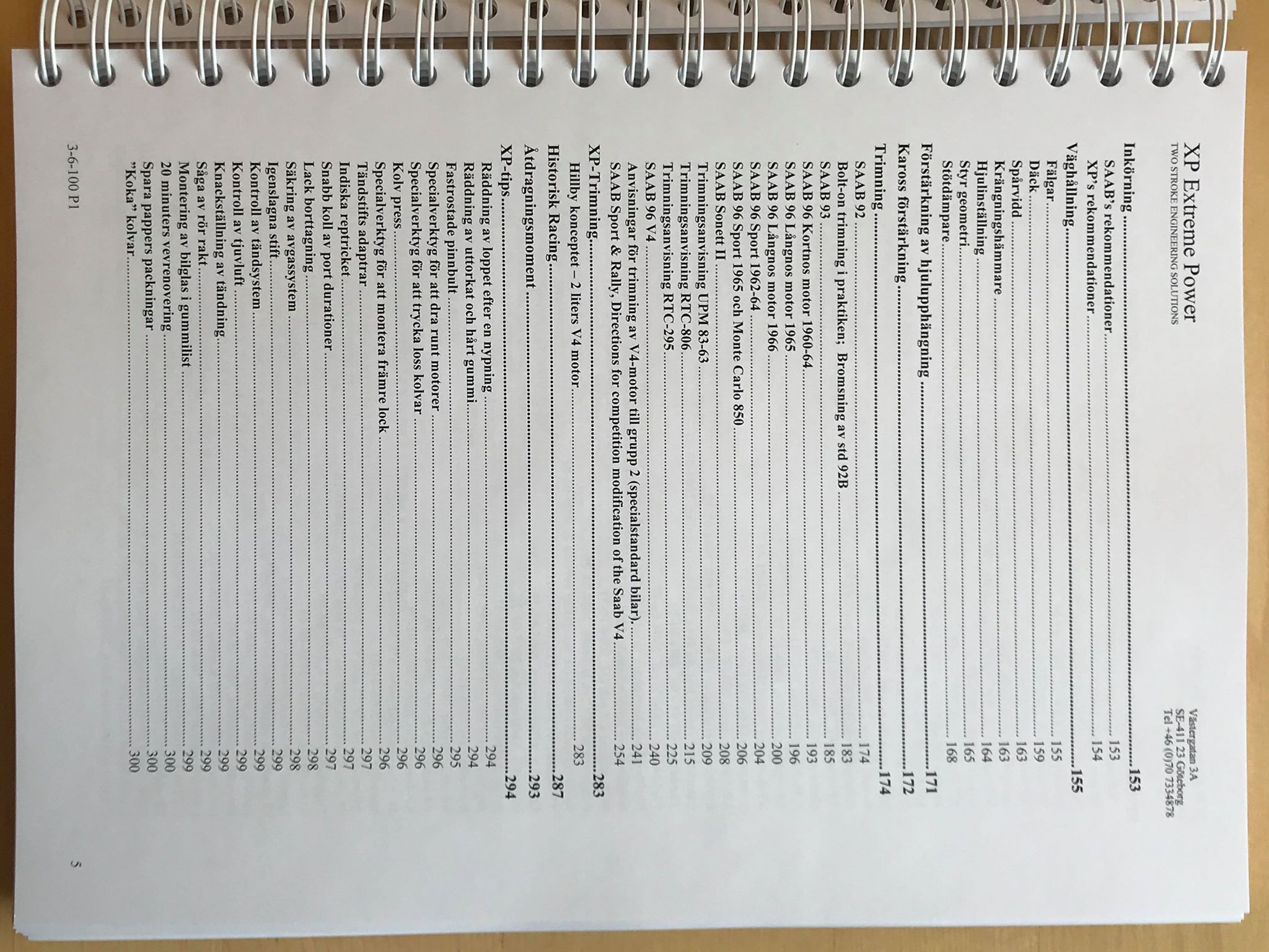 XP Manual for Saab 2-stroke and V4 tuning, Swedish - Classic Saab