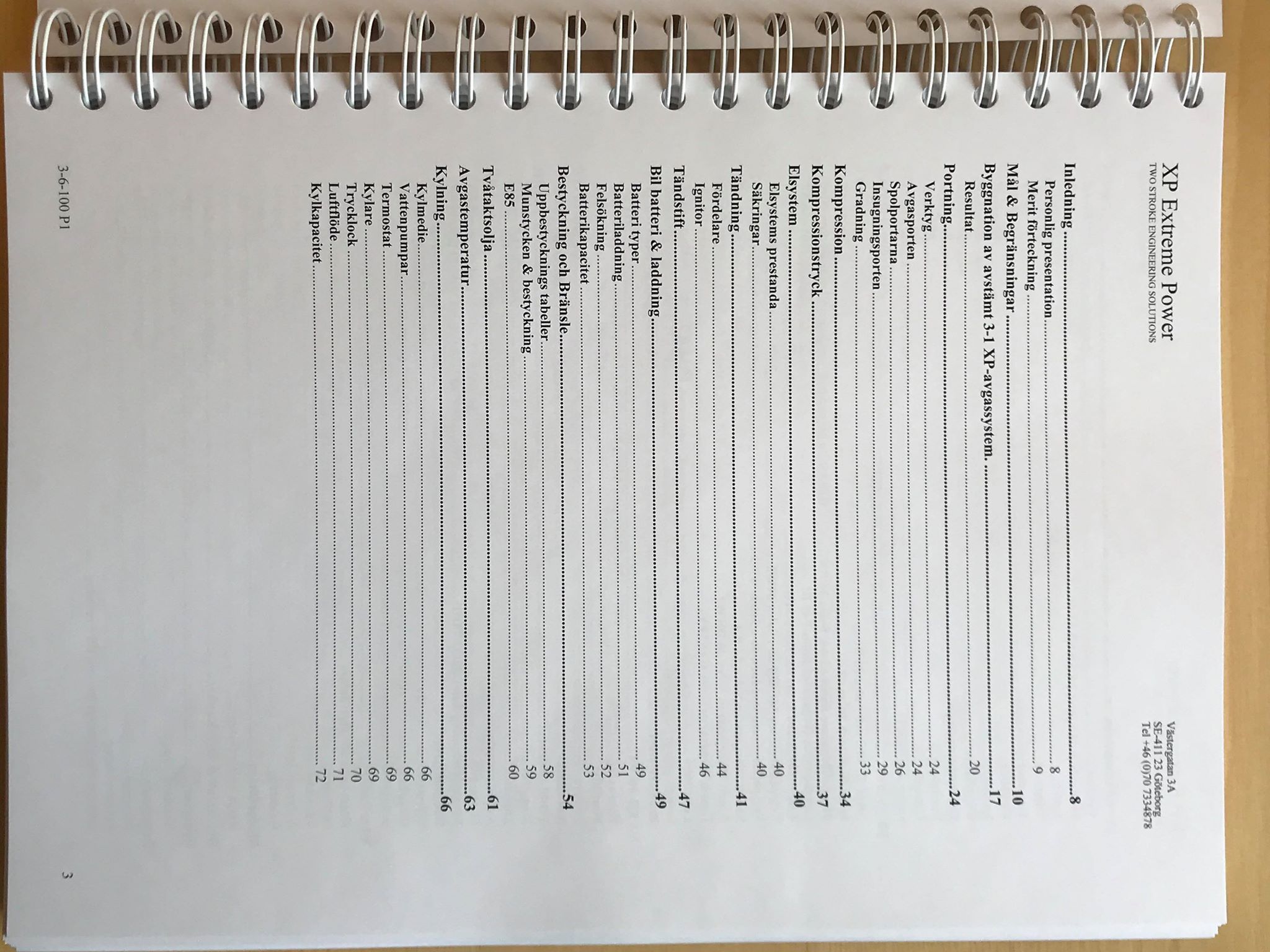 XP Manual for Saab 2-stroke and V4 tuning, Swedish - 2