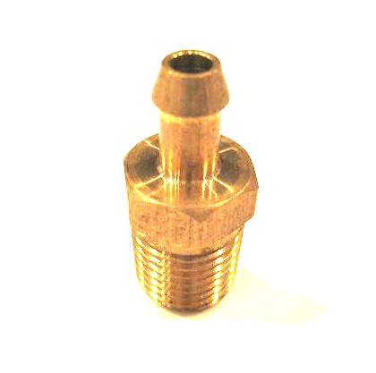 Bränsle nippel rak, 6 mm (Silver Top)