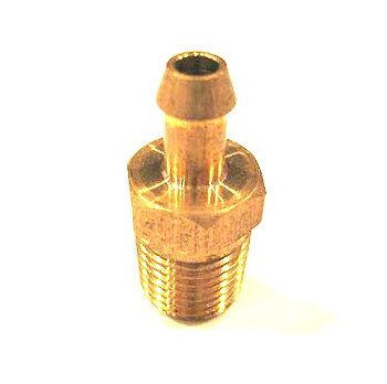 Bränsle nippel rak, 6 mm (Silver Top)