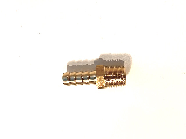 Bränslenippel rak, 8 mm (Silver Top)