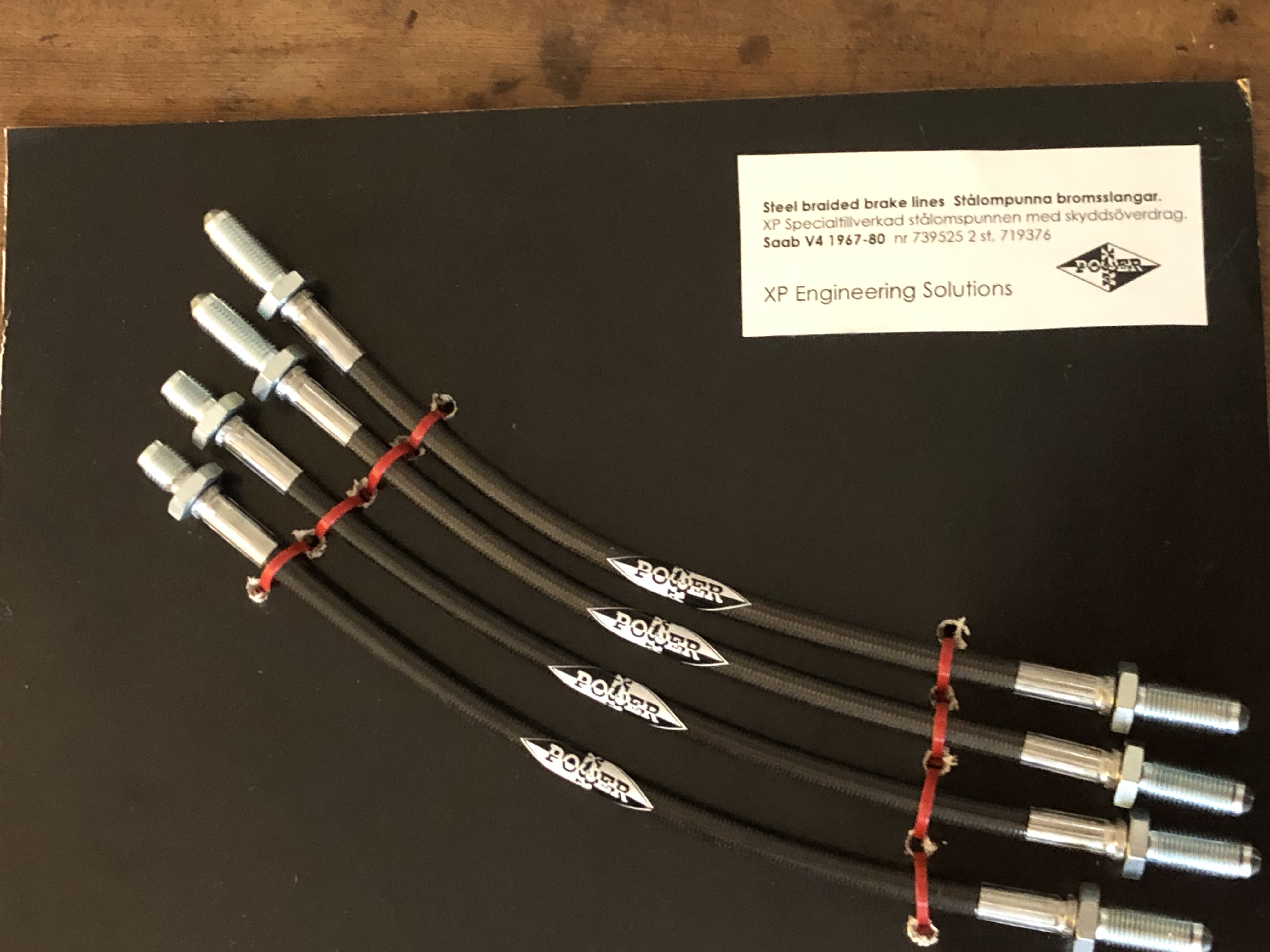 XP Steel braided brake hoses complete set V4 - 3