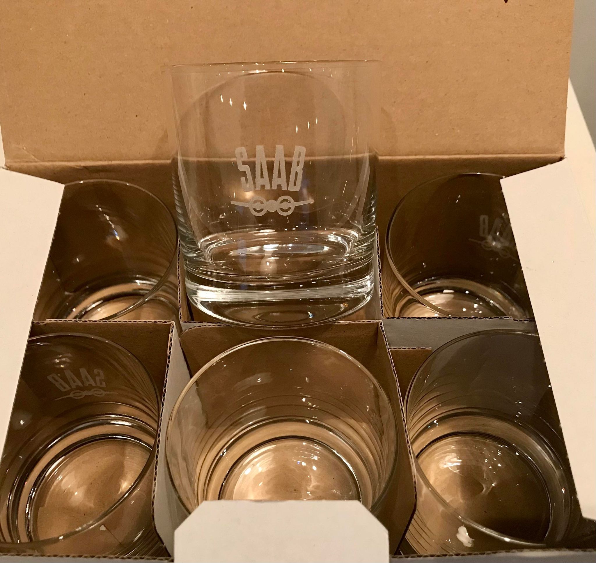 Saab Whiskey glas set med 6 stycken - 2