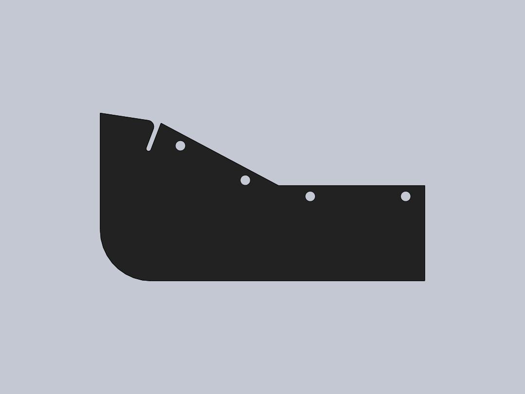 Middle splash guards Saab 92 - 2