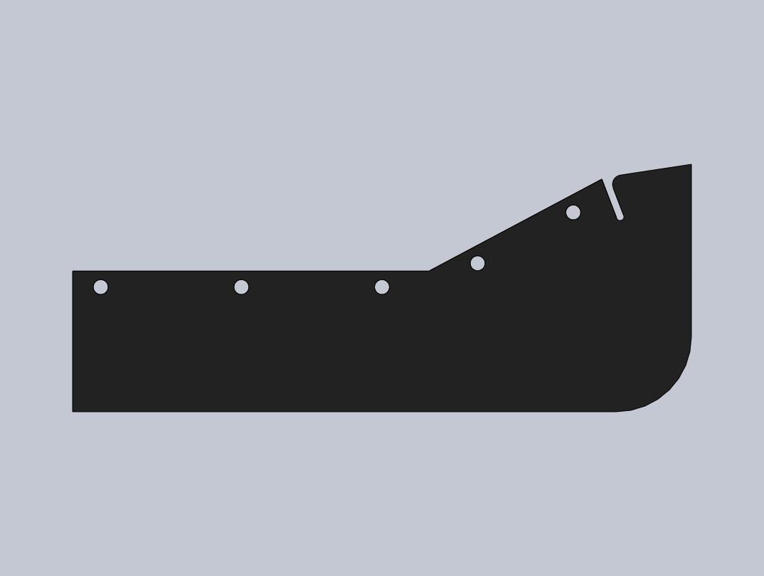 Middle splash guards Saab 92 - 3