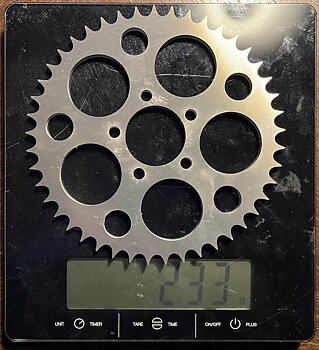 Rear sprocket 45 Tooth Alu Redmill