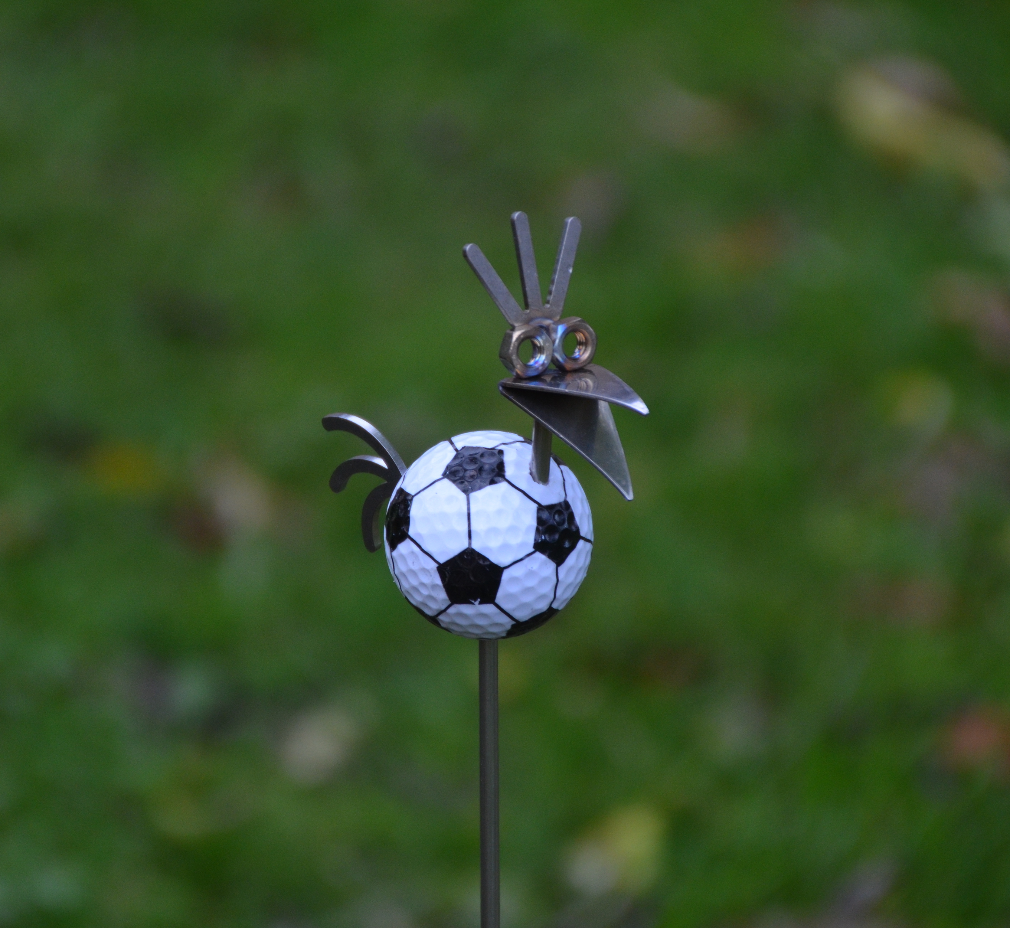 Golffågel Fotboll På Pinne