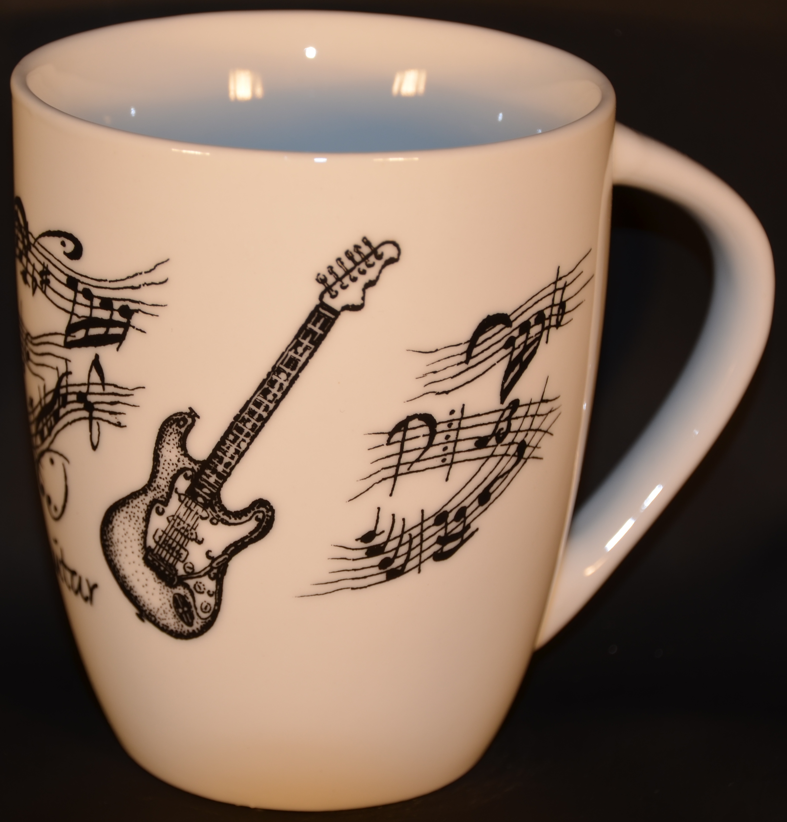 Mugg Vit Elgitarr