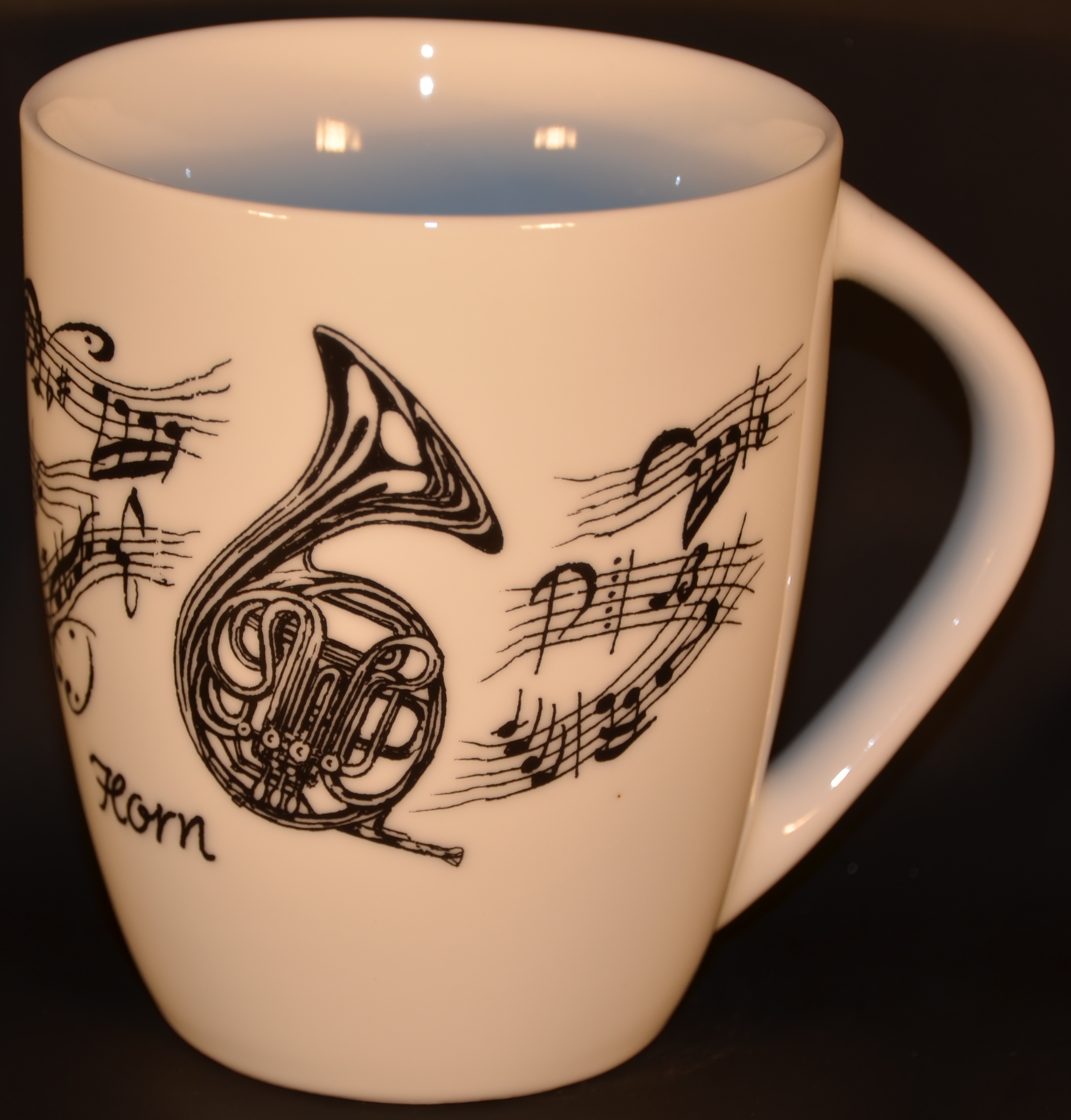 Mugg Vit Horn