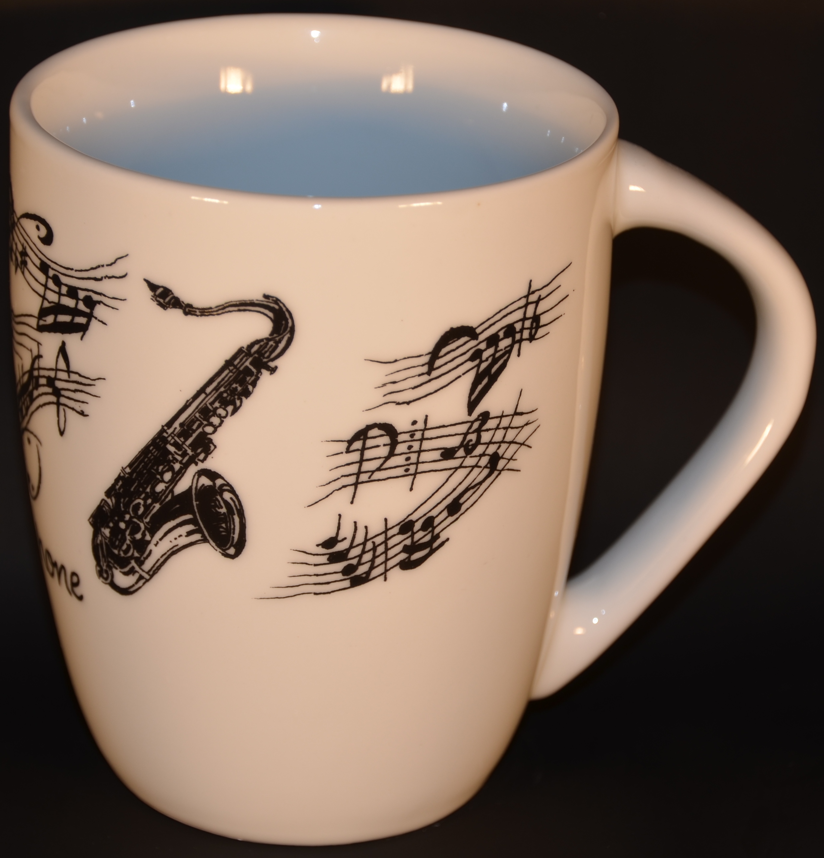 Mugg Vit Saxofon