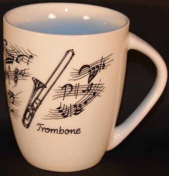 Mugg Vit Trombon