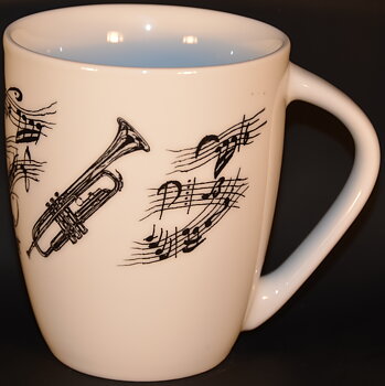 Mugg Vit Trumpet