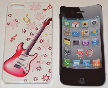 Mobilskal till iPhone 5 Rosa Gitarr