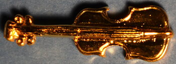 Pin Cello Guld
