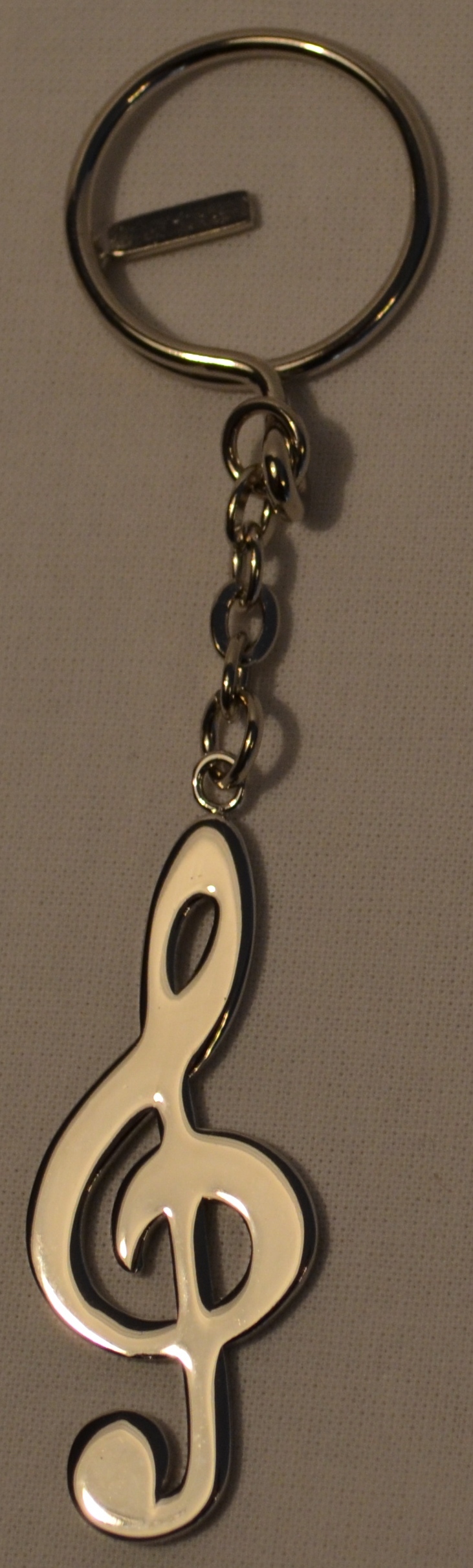 Nyckelring Silver G-klav