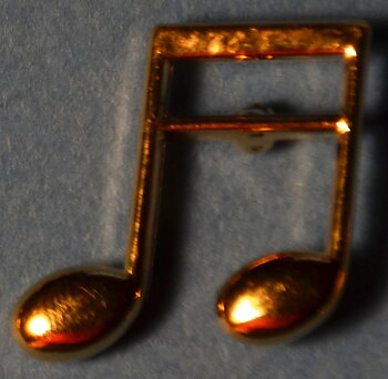 Pin Sextondelsnoter Guld