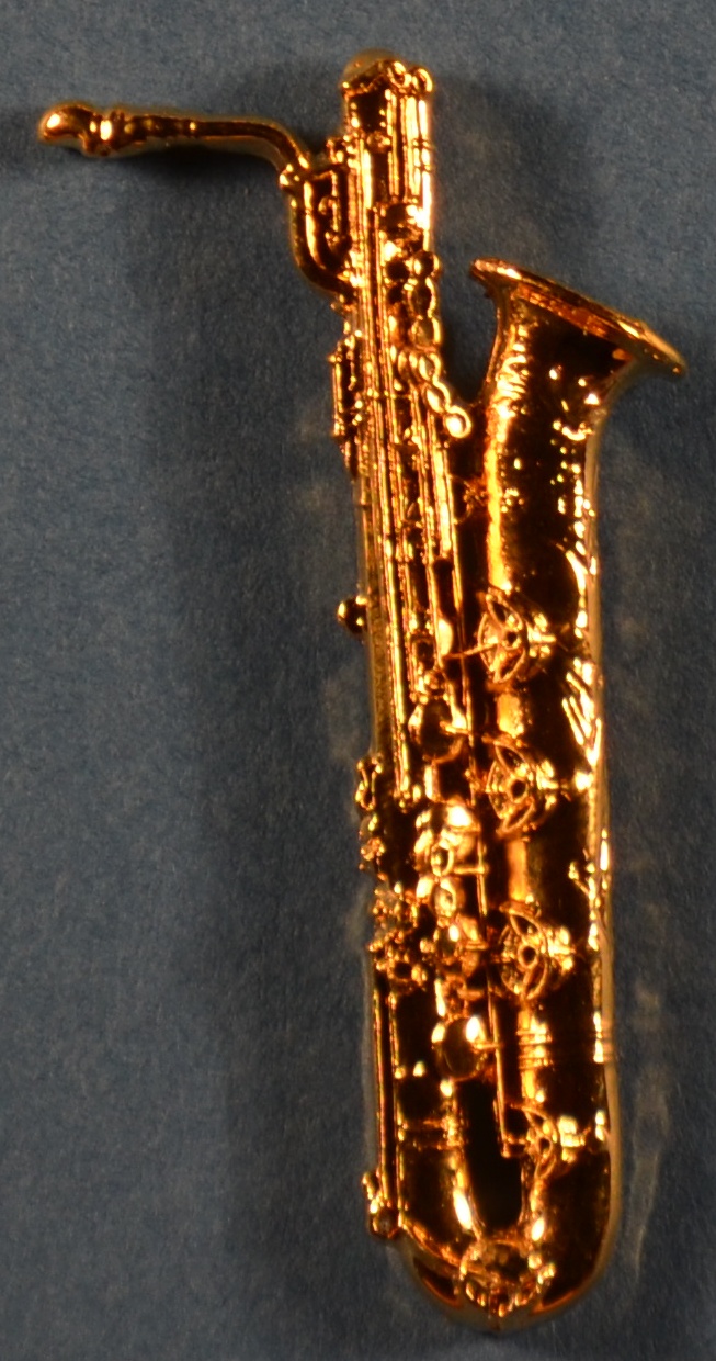Pin Barytonsaxofon Guld
