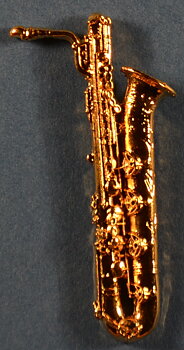 Pin Barytonsaxofon Guld