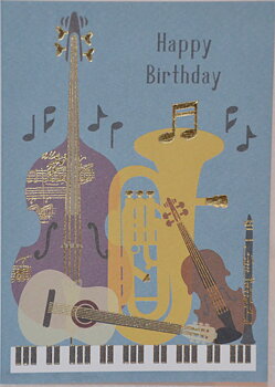 Kort Musik Happy Birthday 1