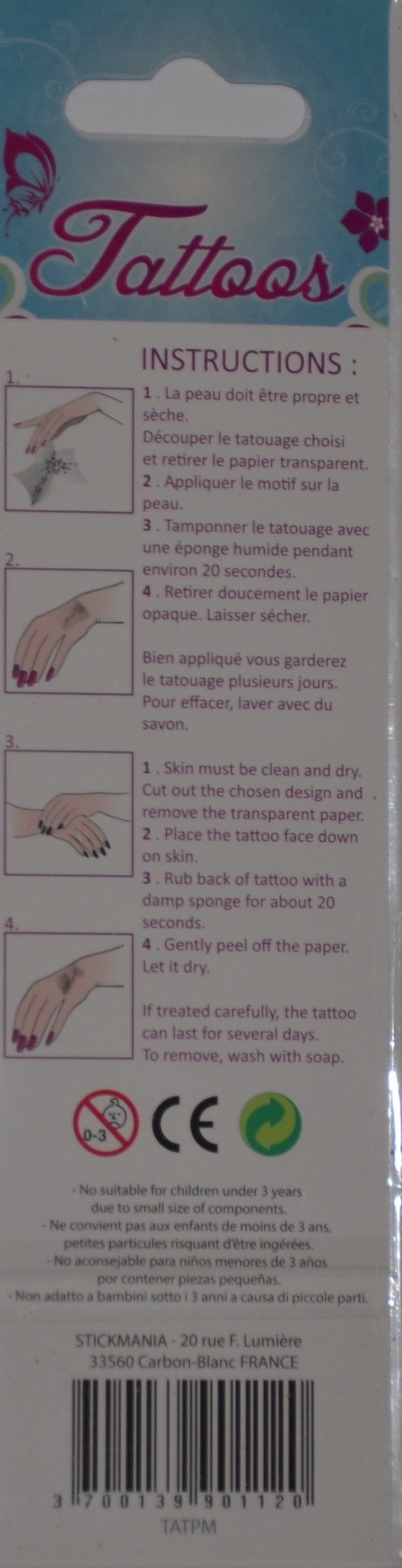 Tatuering Sticker Musik - 2