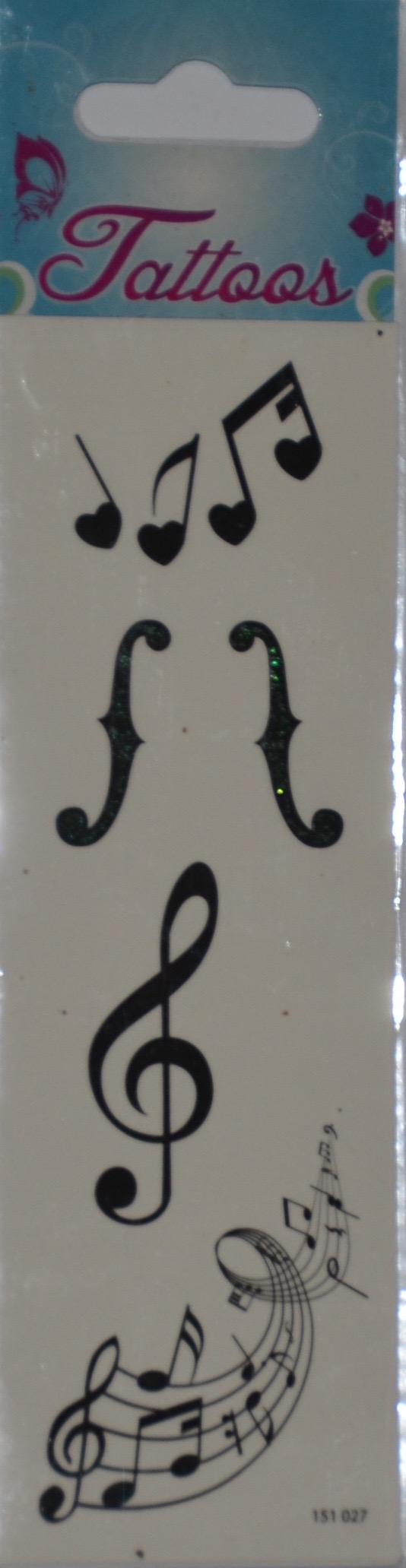 Tatuering Sticker Musik